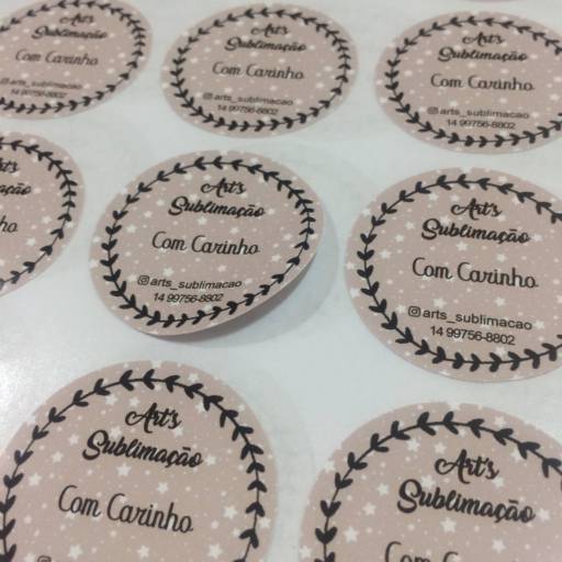 Adesivo para Embalagem - Combo 500 unidades (4 cm) em Botucatu, SP por Baby Grudy Encadernação e Cartonagem | Papelaria Artesanal