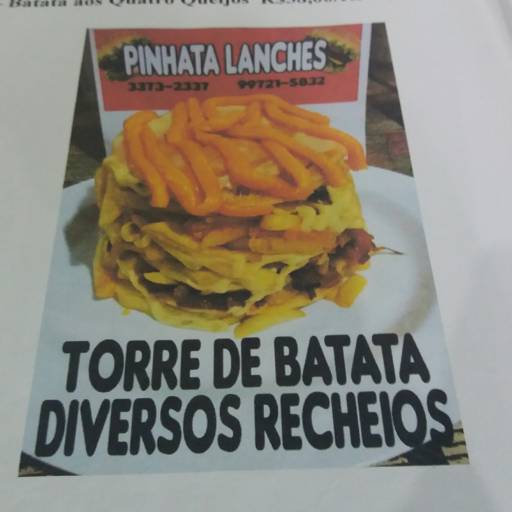 Comprar o produto de Torre de Batata  em Alimentos pela empresa Pinhata Lanches em Santa Cruz do Rio Pardo, SP por Solutudo
