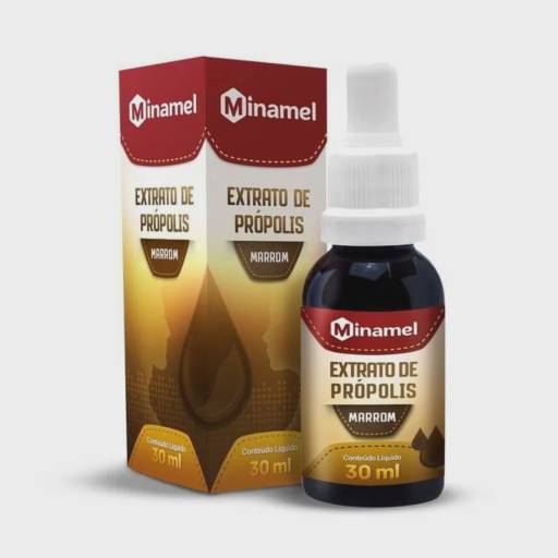 Extrato de Própolis Marrom 30ml - Minamel