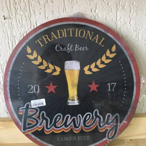 Placa Decorativa Redonda por Casa Renove Decoracoes