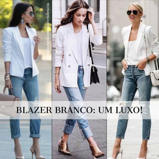 Blazer de Bengaline Off-White (Semelhante ao da Foto Disponível dos Tamanho: 44 até 50). em Bauru, SP por Blessing Store 