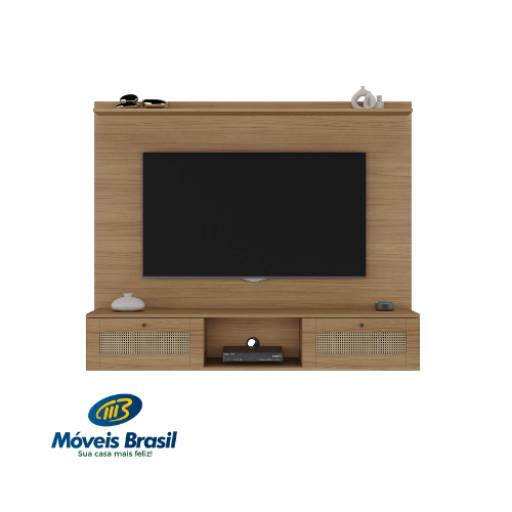 Painel de TV Artely Trama por Móveis Brasil