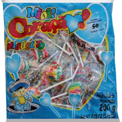 Pirulito Miguelito Coração Frutas 200g