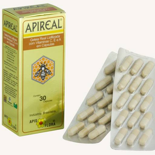 GELEIA REAL LIOFILIZADA COM VITAMINAS E, A e C EM CÁPSULAS por Farmagris