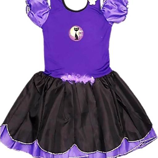 2720 - Gatinha preta e roxa adulto (tamanho 44) em Tietê, SP por Fantasia & Folia