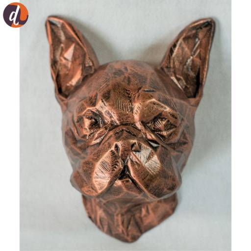 Comprar o produto de Bulldog francês de parede cobre em Decoração - Objeto para Decoração pela empresa Decorano Loja Decor em Assis, SP por Solutudo