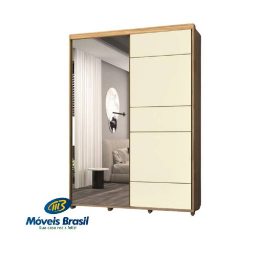 Roupeiro Casamia Mileto por Móveis Brasil