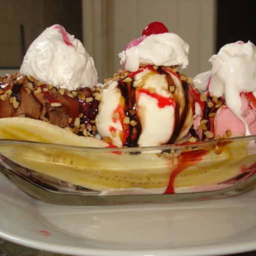 Banana split  por 2 Vizinhos Choperia e Restaurante