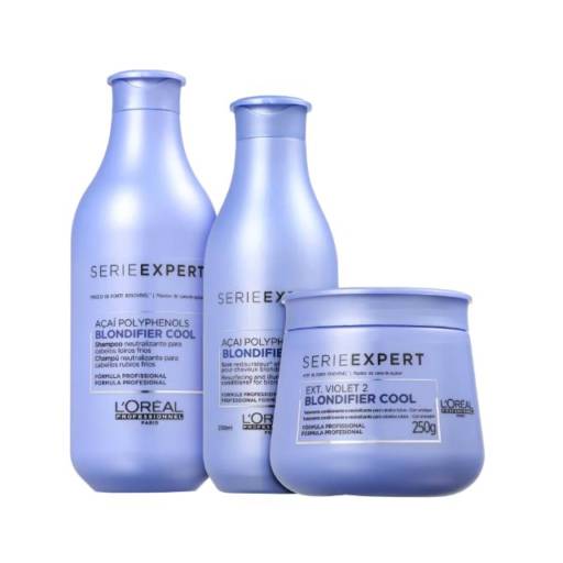 Kit L'Oréal Professionnel Serie Expert Blondifier Cool Trio (3 Produtos) por Charmy Perfumes - Centro