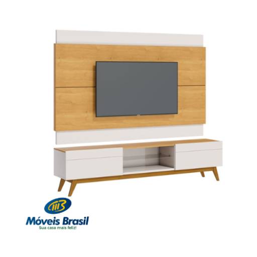 Painel de TV Provincia Lincoln por Móveis Brasil