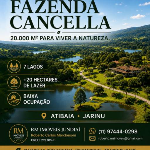 Fazenda Cancella na região de Atibaia e Jarinu