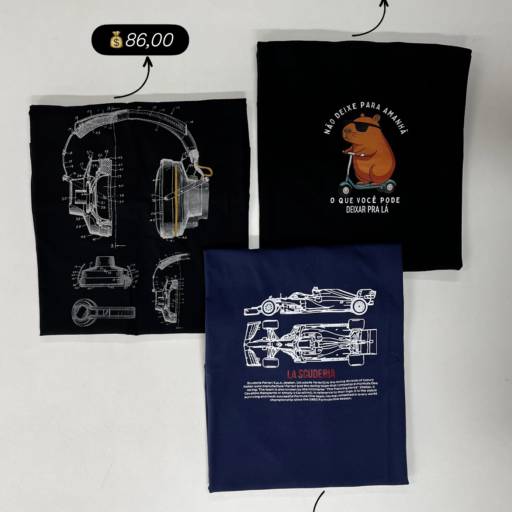 Camiseta masculina adulta Thoux
