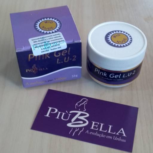 Comprar o produto de Gel Pink Lu2 Nude Mid 33g Piubella  em Kits Unhas de Gel pela empresa Piu Bella Revendedor Araçatuba em Araçatuba, SP por Solutudo