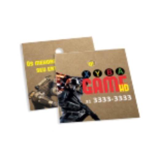 TAG PADRÃO FURO - KRAFT 250G em São José do Rio Preto, SP por Public Gráfica e Brindes