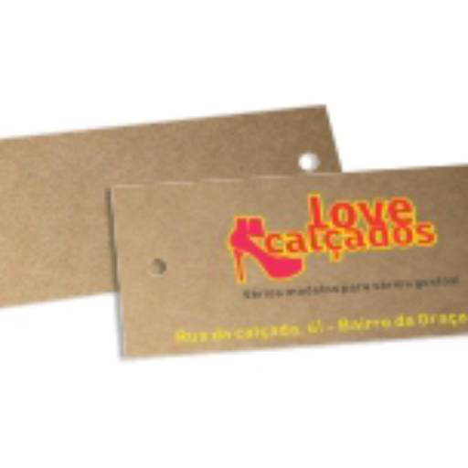 TAG PADRÃO FURO - KRAFT 250G em São José do Rio Preto, SP por Public Gráfica e Brindes