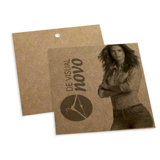 TAG PADRÃO FURO - KRAFT 250G em São José do Rio Preto, SP por Public Gráfica e Brindes