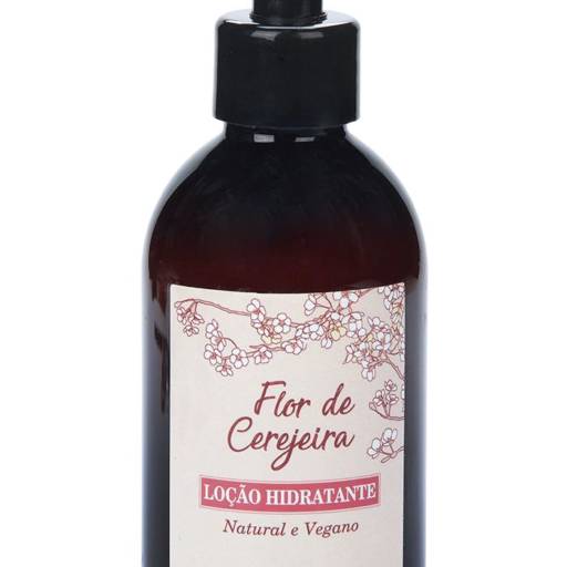 Loção Hidratante Natural e Vegana Flor de Cerejeira 220 ml - ARTE DOS AROMAS por Cuidados da Mata - Cosméticos Naturais e Veganos