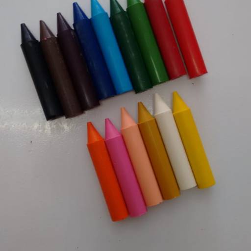 Giz de cera Curto 15 Cores Acrilex por Papelaria Primavera