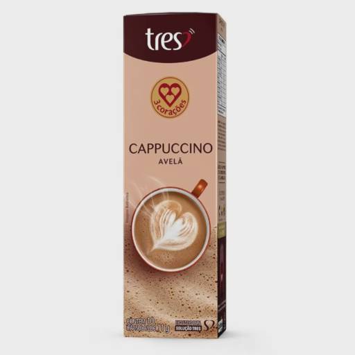 Cápsulas de Cappuccino de Avelã - Três Corações 