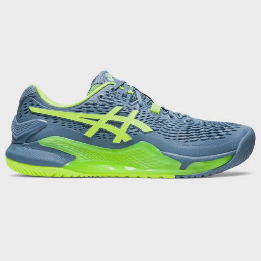 Tênis Asics Gel Resolution 9 Clay - Cinza/Verde em Atibaia, SP por Léo Tennis Atibaia - Aula de Tênis, Beach Tênis e Locação de Quadra de Tênis