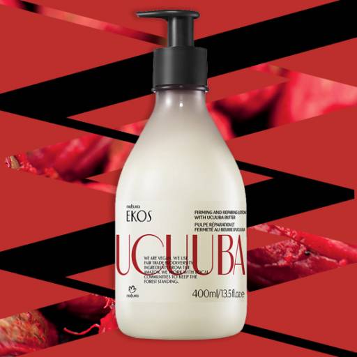 O nome ucuuba vem do tupi e quer dizer “árvore da manteiga”. A semente da ucuubeira é fonte de uma manteiga leve, com alto poder hidratante e reparador. A promessa é de alta hidratação, de até 48 horas, com toque leve.