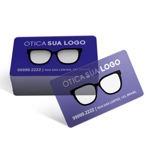 CARTÕES DE VISITA PVC 0,30MM TRANSLÚCIDO TRANSLÚCIDO SEM TINTA BRANCA  em São José do Rio Preto, SP por Public Gráfica e Brindes