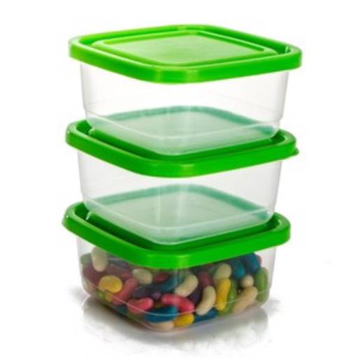 Conjunto de Pote 3 Peças Prime Ercaplast  por Casa Vitória