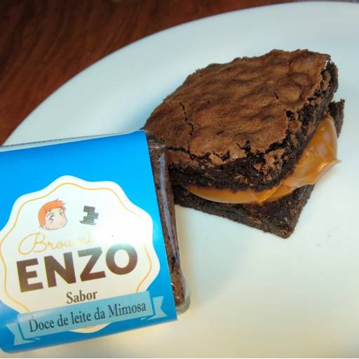 Brownie do Enzo RECHEADO sabor DOCE DE LEITE da mimosa