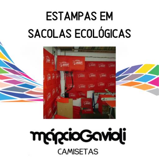 Estampa em Sacolas Ecológicas por Marcio Gavioli Camisetas e Estamparia