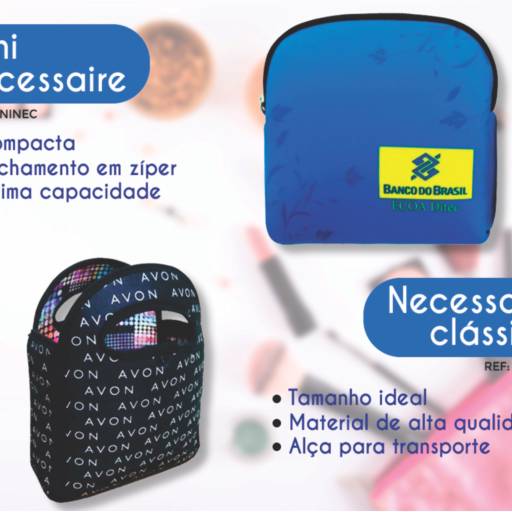 Necessáire Personalizada em Neoprene em São José do Rio Preto, SP por Public Gráfica e Brindes