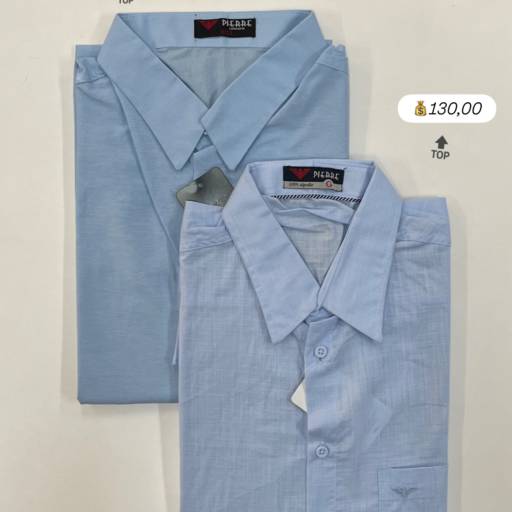 Camisa social manga curta Pierre em Uberlândia, MG por Lojas Dom Flavittos