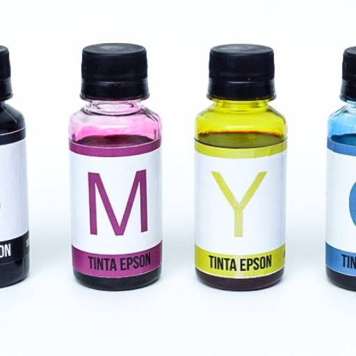 Tinta Epson L395 L375 L365 L220 L455 L355 L800 KIT 4 CORES 100ML CADA