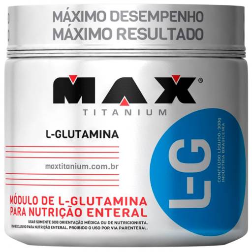 Glutamina (300g) Max Titanium por 3D Suplementos