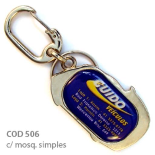 Chav. Medalha ou Pingente COD 506 - Carro Esportivo de Metal em São José do Rio Preto, SP por Public Gráfica e Brindes