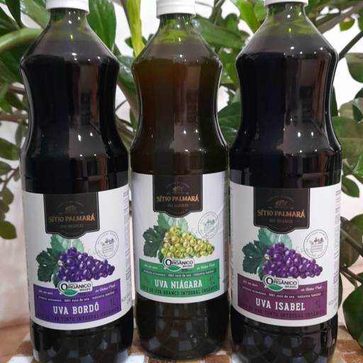 Sucos de Uva Orgânicos SÍTIO PALMARÁ 1 L / 1,5 L em São Manuel, SP por Empório Oliveira