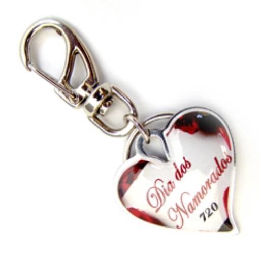 Chav. Chapinha Metálica COD 720 - Chapinha Coração em São José do Rio Preto, SP por Public Gráfica e Brindes