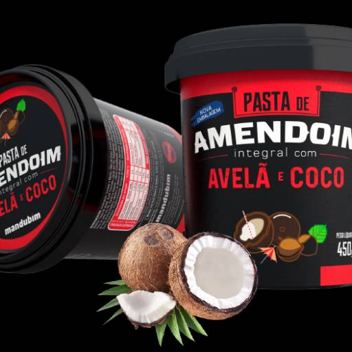 Pasta de Amendoim Avelã com Coco