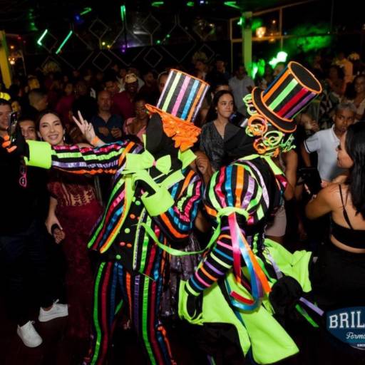 Animação de pista de dança neon 