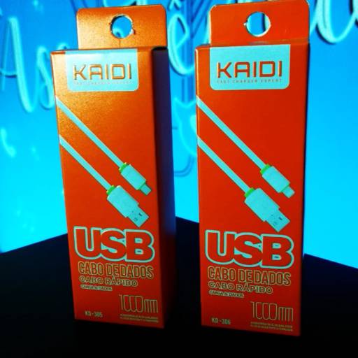 Cabo de dados Kaid Tipo V8 e Iphone em Santa Bárbara D'Oeste, SP por Fixcell - Conserto de Celulares em SBO