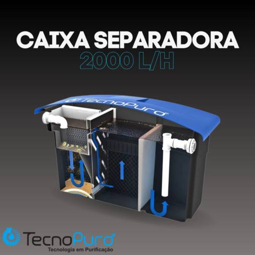 Caixa Separadora 2000L/h 3 em 1 | TecnoPuro em Riviera de Santa Cristina XIII, SP por Construmax Materiais para Construção