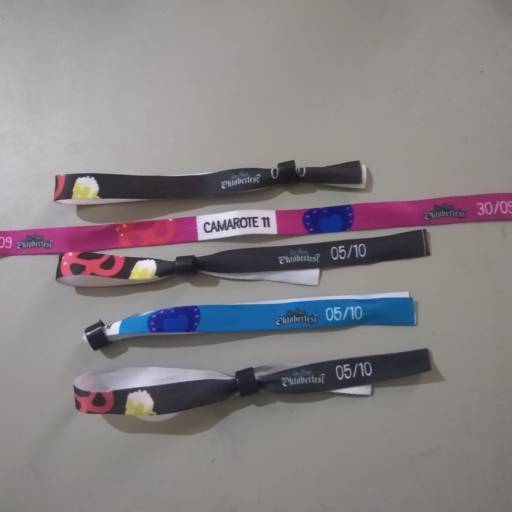 Pulseiras de tecido personalizadas para eventos - WSG Brasil