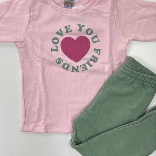 Conjunto moletom infantil feminino Nina Child