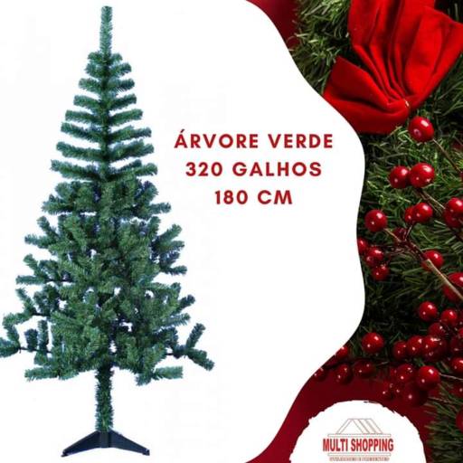Comprar o produto de Árvore de Natal Verde 180cm em A Classificar pela empresa Multi Shopping - Utilidades e Presentes em Ourinhos, SP por Solutudo