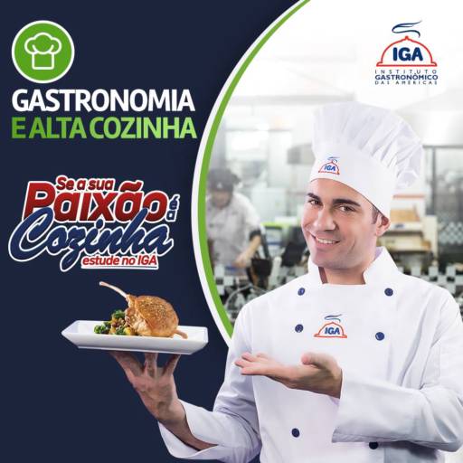 Comprar o produto de Curso de Gastronomia e alta cozinha em Gastronomia pela empresa IGA - Instituto Gastronômico das Américas em Americana, SP por Solutudo