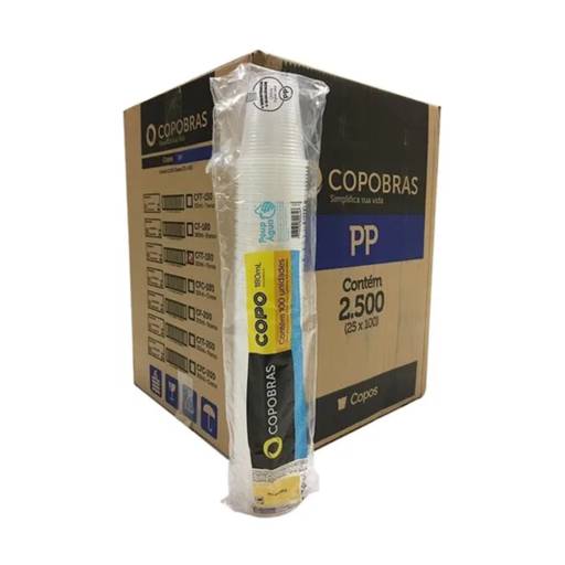Comprar o produto de COPO COPOBRAS 180ML CFT-180 PP  em Artigos para Festas pela empresa EmbalaFoz Tudo em Embalagens em Foz do Iguaçu, PR por Solutudo