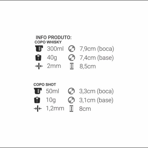 Copo Whisky / Copo Shot em São José do Rio Preto, SP por Public Gráfica e Brindes
