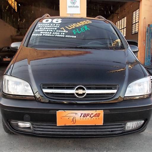 ZAFIRA ELEGANCE 2.0 MPFI - 2006 - FLEX - PRETA - 7 LUGARES + AUTOMÁTICA + COURO por Top Car Veículos