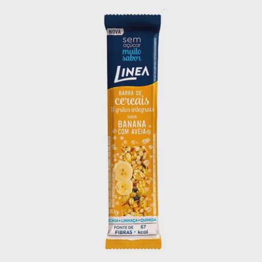 Barra de Cereal de Banana com Aveia 20g - Linea