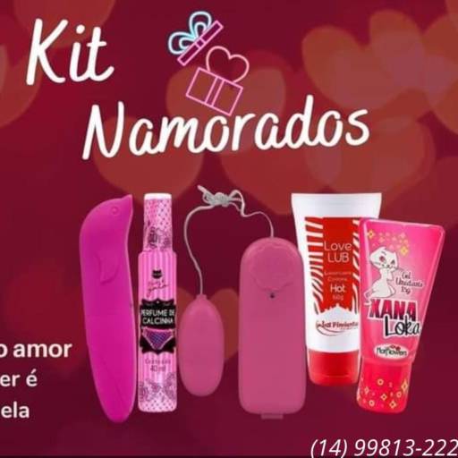BOX DO PRAZER - VIBRADOR GOLFINHO; PERFUME DE CALCINHA; BULLET; LOVE LUB; XANA LOKA.