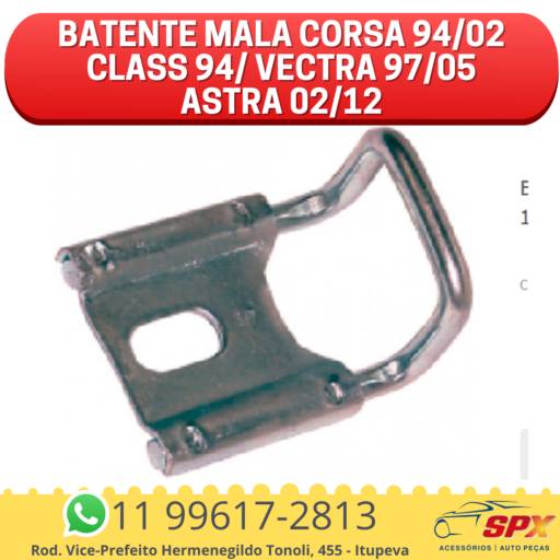 BATENTE MALA CORSA 94/02 CLASS 94/ VECTRA 97/05 ASTRA 02/12 em Itupeva, SP por Spx Acessórios e Autopeças